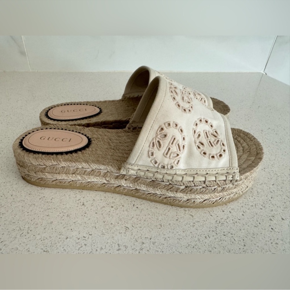 GUCCI Damita Espadrille Slide Sandal EU 41 - Picture 3 of 6